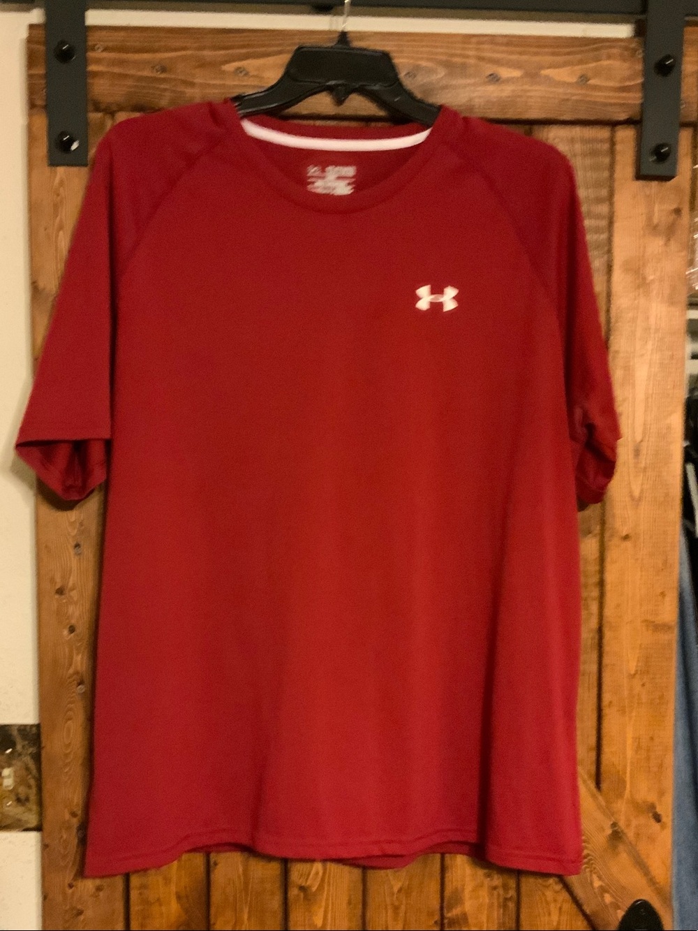 Under Armour Red Short Sleeve Athletic Performance Tee
